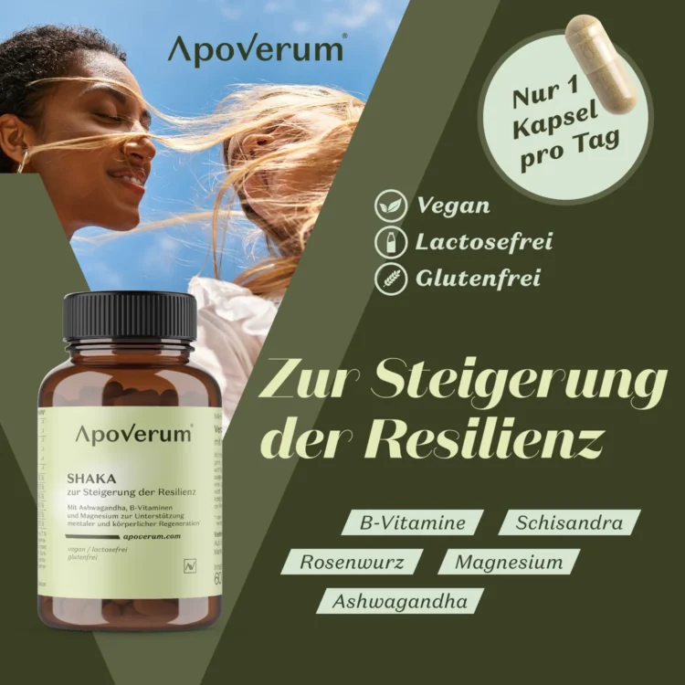 ApoVerum Shaka zur Steigerung der Resilienz - USPs