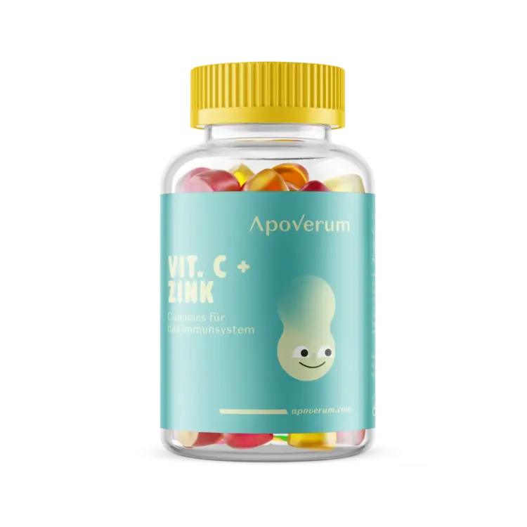 Packshot VItamin C + Zink Gummies für Kinder von ApoVerum